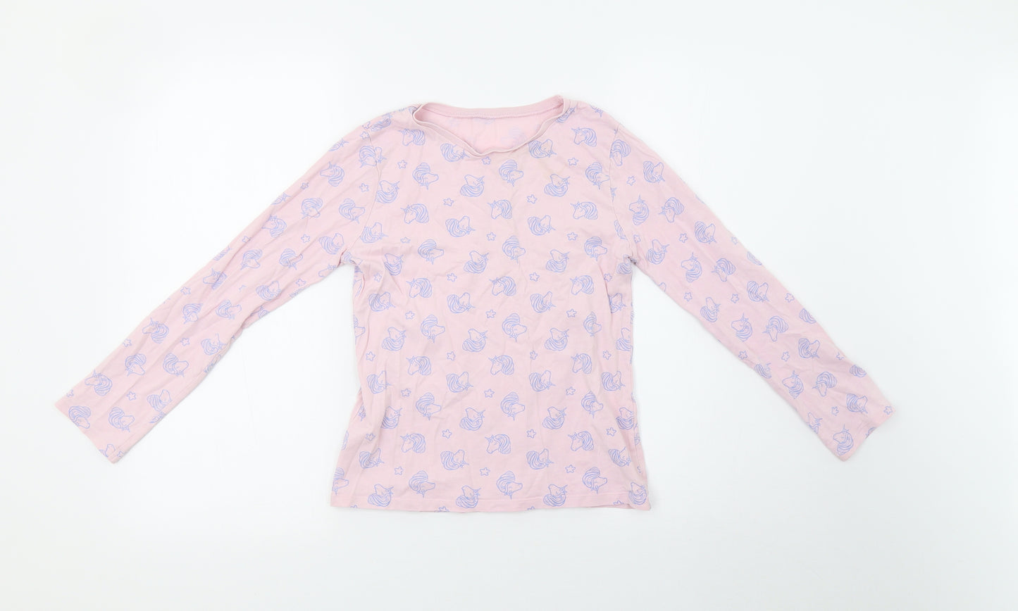 George Girls Pink Polka Dot   Pyjama Set Size 10-11 Years