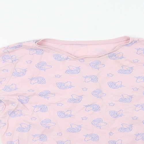 George Girls Pink Polka Dot   Pyjama Set Size 10-11 Years