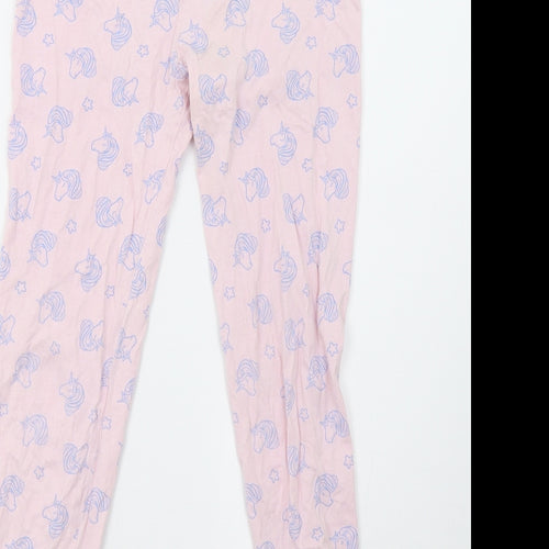 George Girls Pink Polka Dot   Pyjama Set Size 10-11 Years