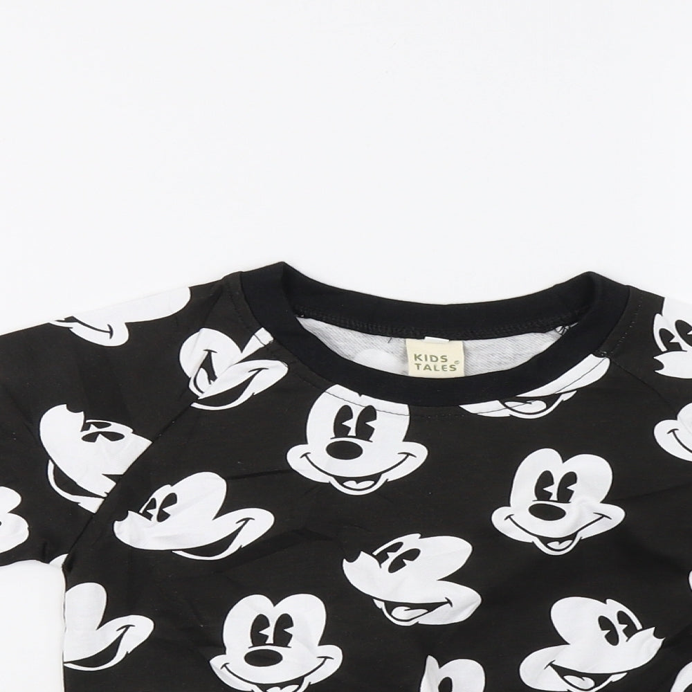 kid tales Girls Black   Pullover Jumper Size 8-9 Years