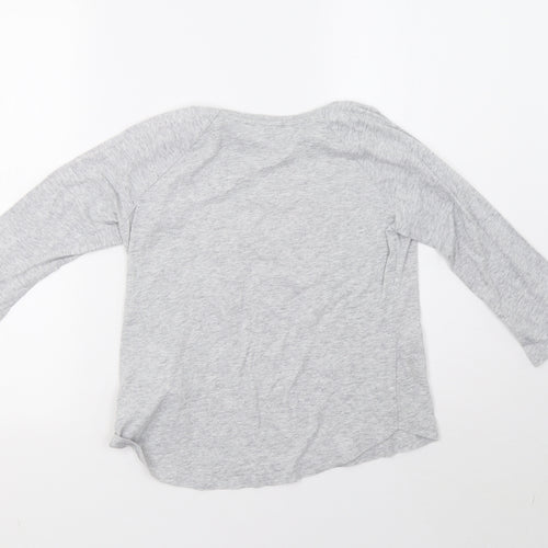 H&M Girls Grey    Pyjama Top Size 8-9 Years  - sunday vibes