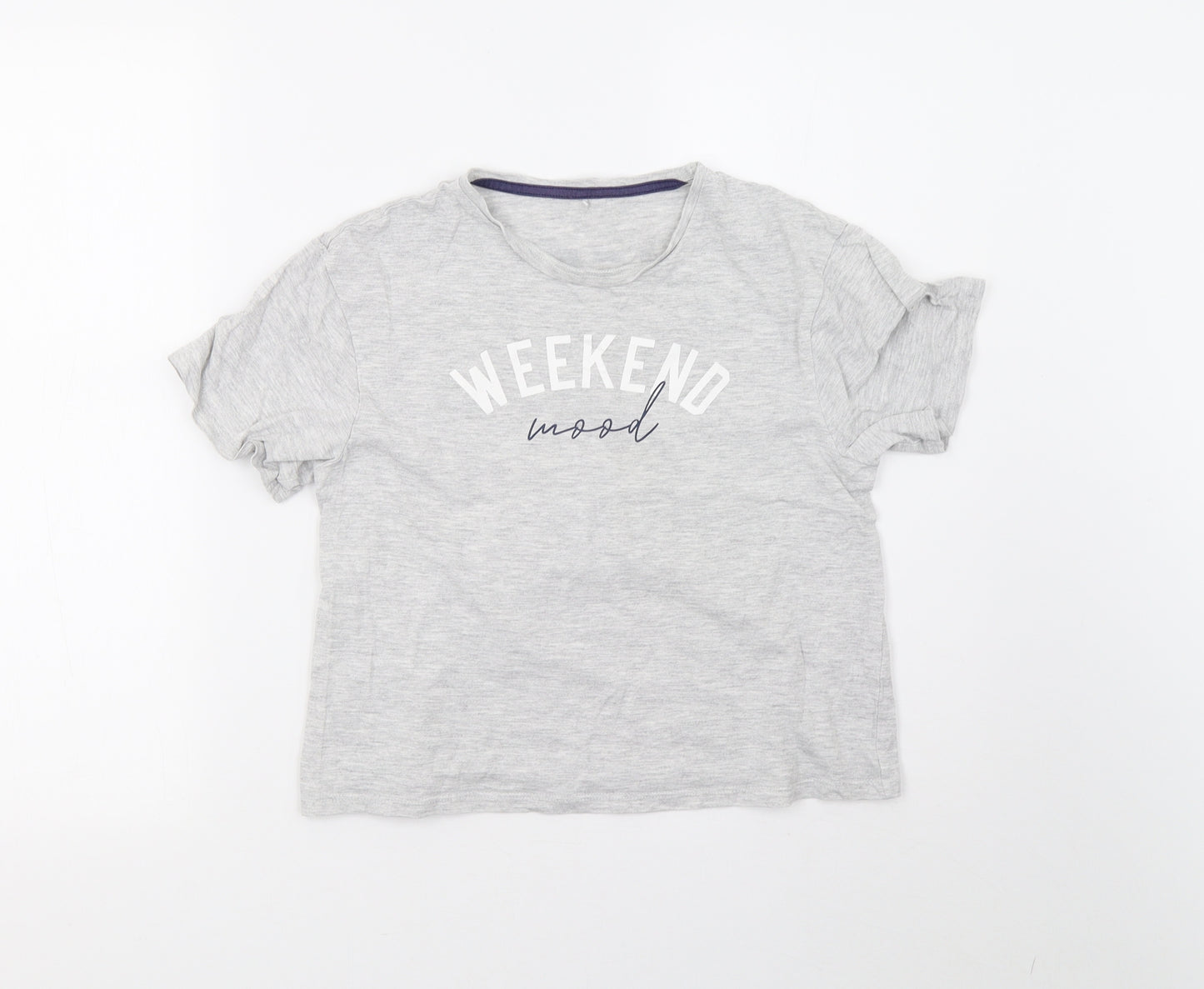 George Boys Grey   Basic T-Shirt Size 10-11 Years