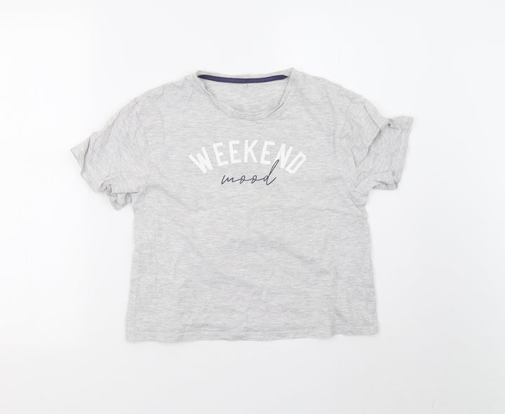 George Boys Grey   Basic T-Shirt Size 10-11 Years