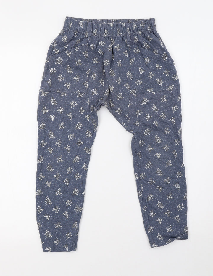 NEXT Girls Blue Polka Dot Pyjama Pants Size 7 Years