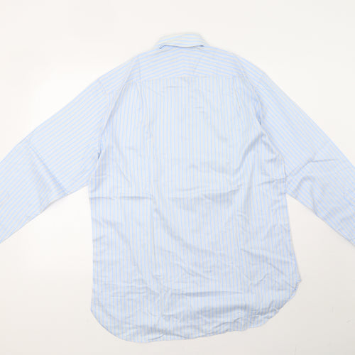 Marks and Spencer Mens Grey Striped   Button-Up Size L