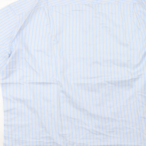 Marks and Spencer Mens Grey Striped   Button-Up Size L