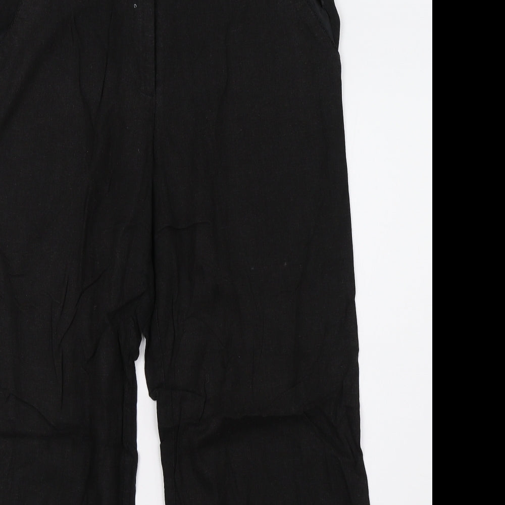 M&Co Womens Black   Trousers  Size 14 L29 in