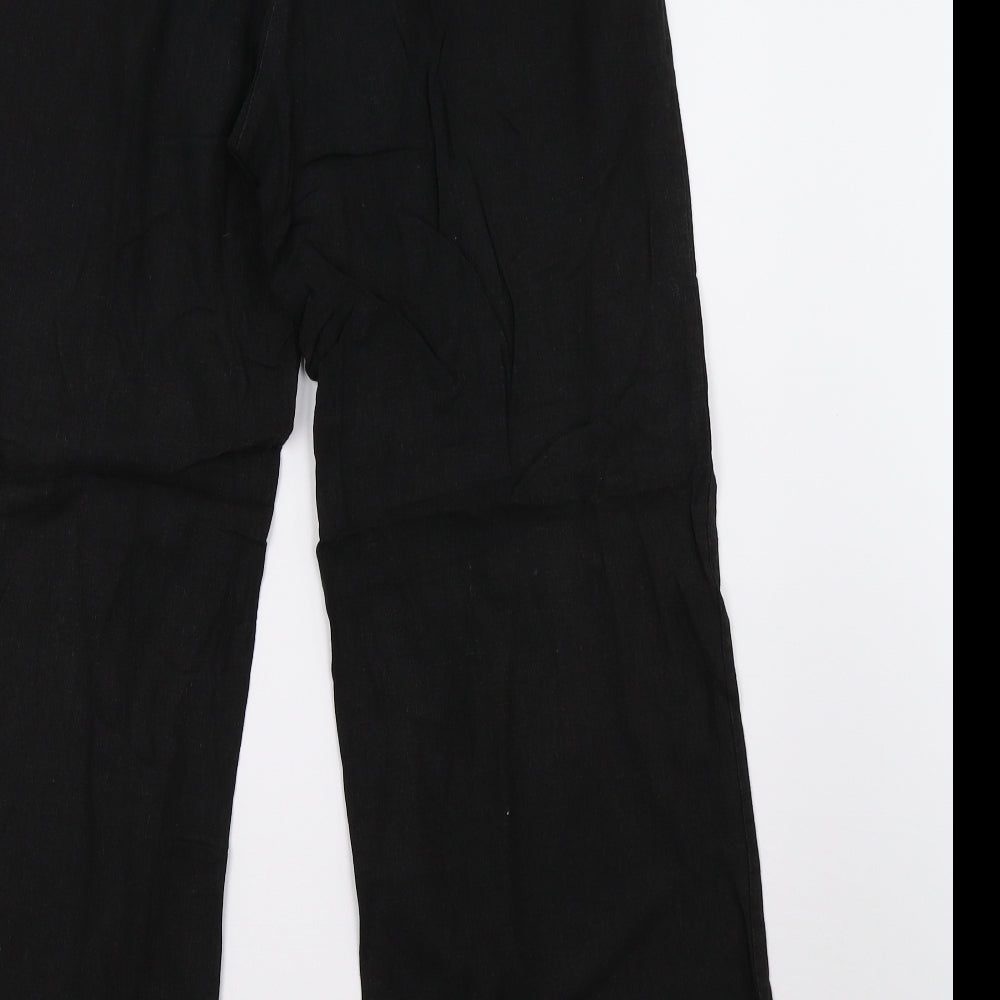 M&Co Womens Black   Trousers  Size 14 L29 in