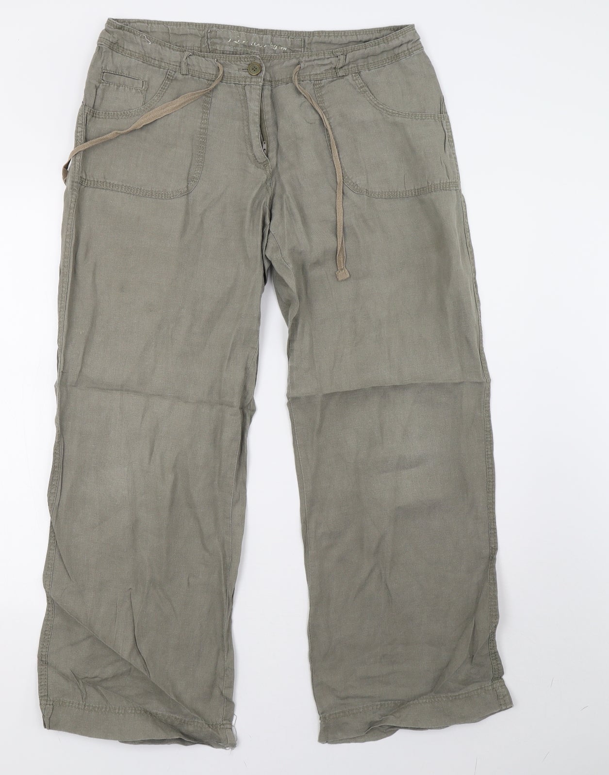 Primark Womens Green   Trousers  Size 14 L29 in