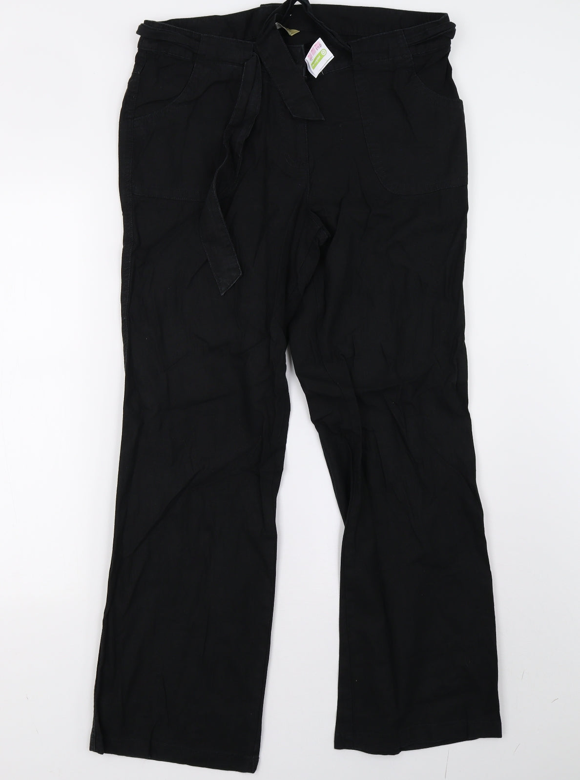sainsburys Womens Black   Trousers  Size 12 L31 in