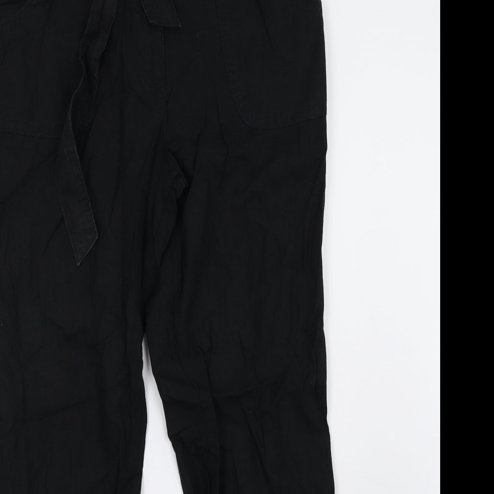 sainsburys Womens Black   Trousers  Size 12 L31 in