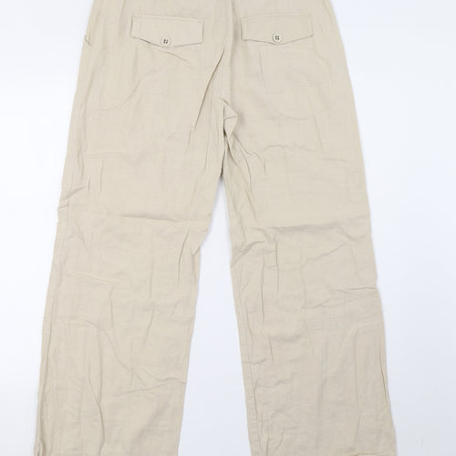 NEXT Womens Beige   Trousers  Size 10 L32 in