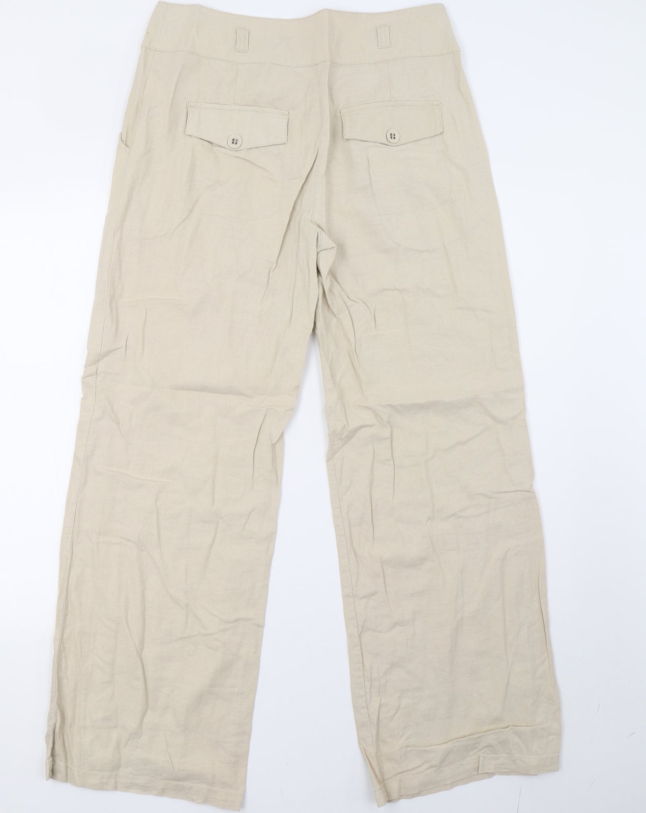 NEXT Womens Beige   Trousers  Size 10 L32 in