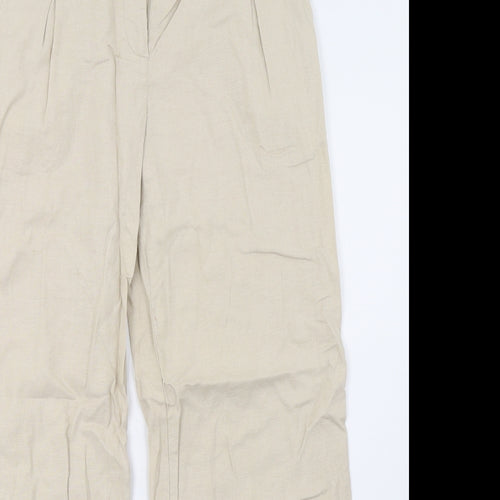 NEXT Womens Beige   Trousers  Size 10 L32 in