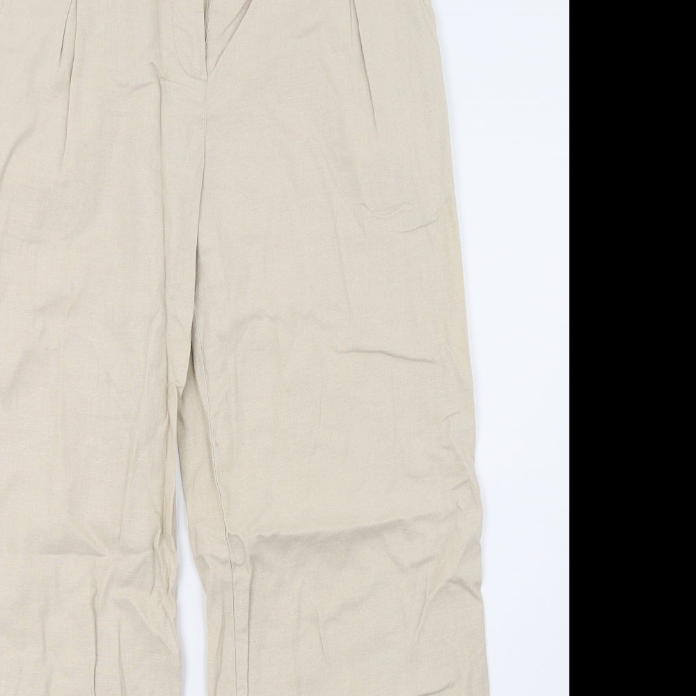NEXT Womens Beige   Trousers  Size 10 L32 in