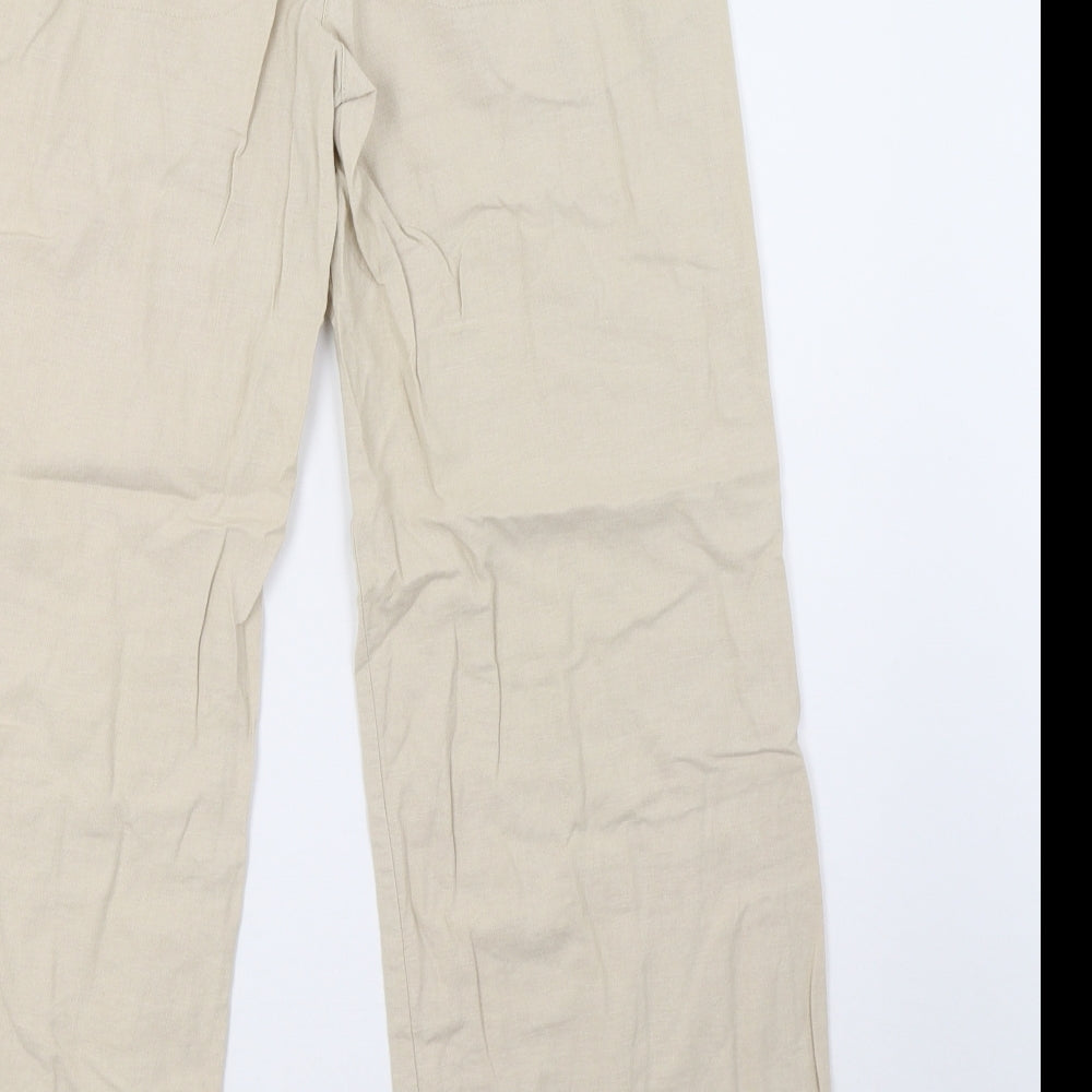 NEXT Womens Beige   Trousers  Size 10 L32 in
