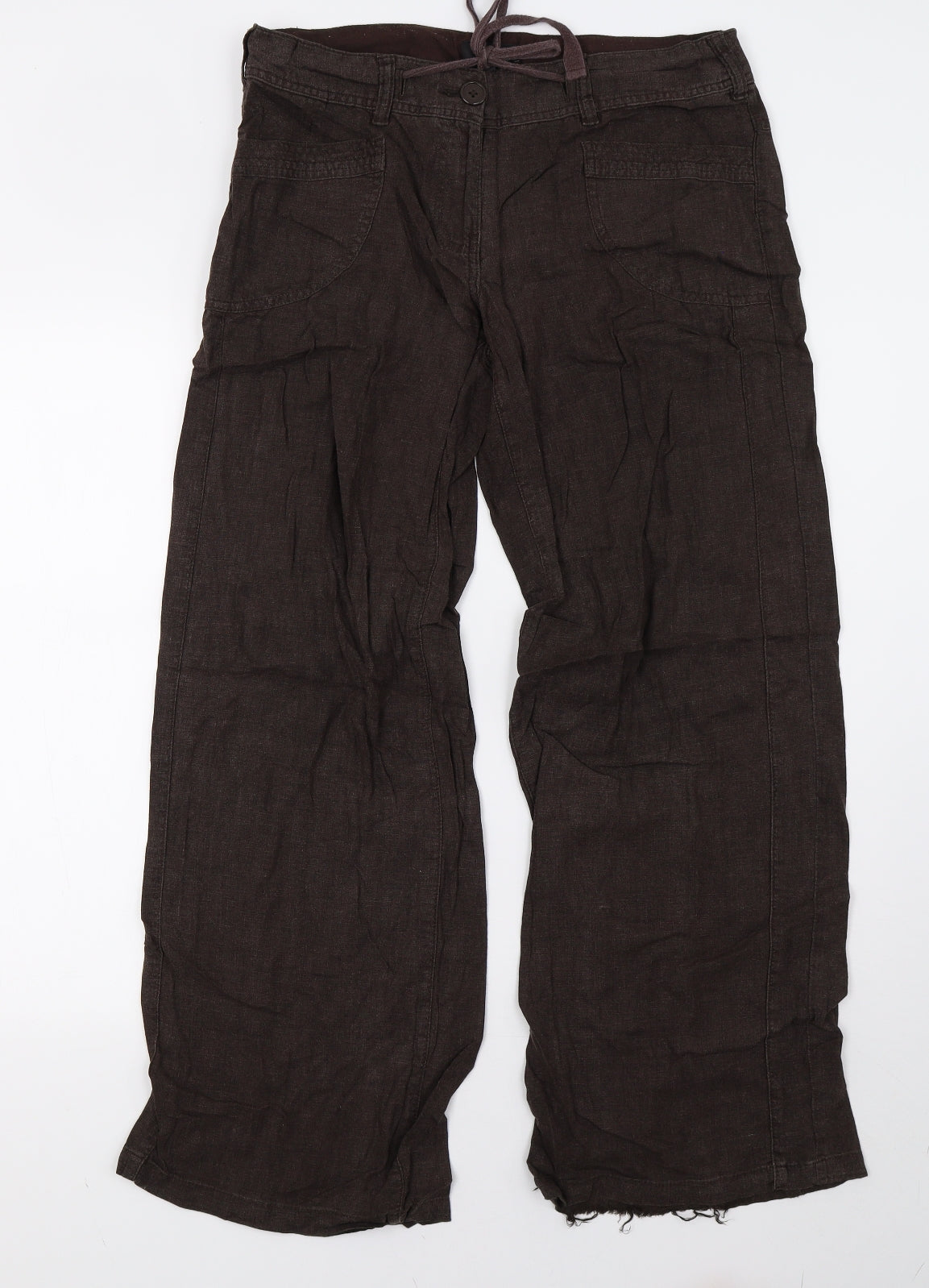 NEXT Womens Brown   Trousers  Size 12 L29 in