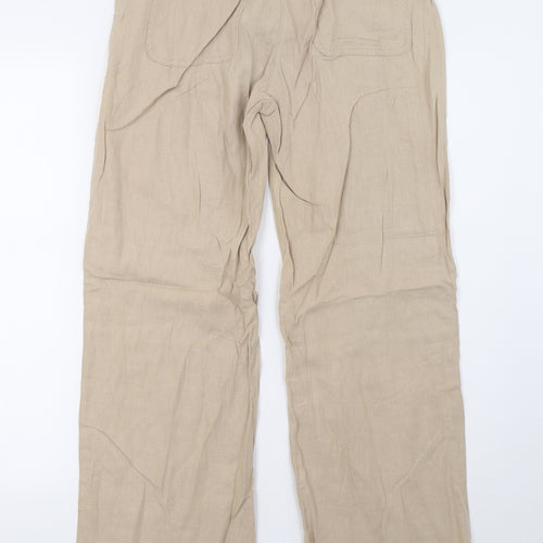 NEXT Womens Beige   Trousers  Size 8 L31 in