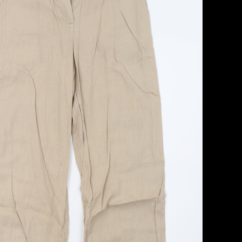 NEXT Womens Beige   Trousers  Size 8 L31 in