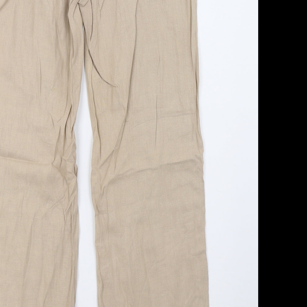 NEXT Womens Beige   Trousers  Size 8 L31 in