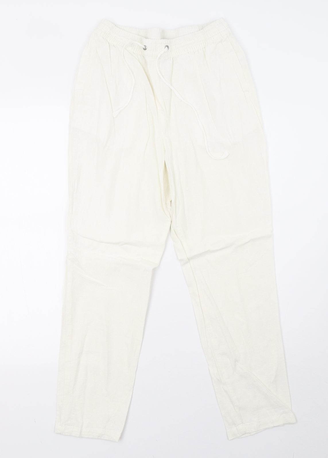 Dorothy Perkins Womens White   Trousers  Size 8 L27 in