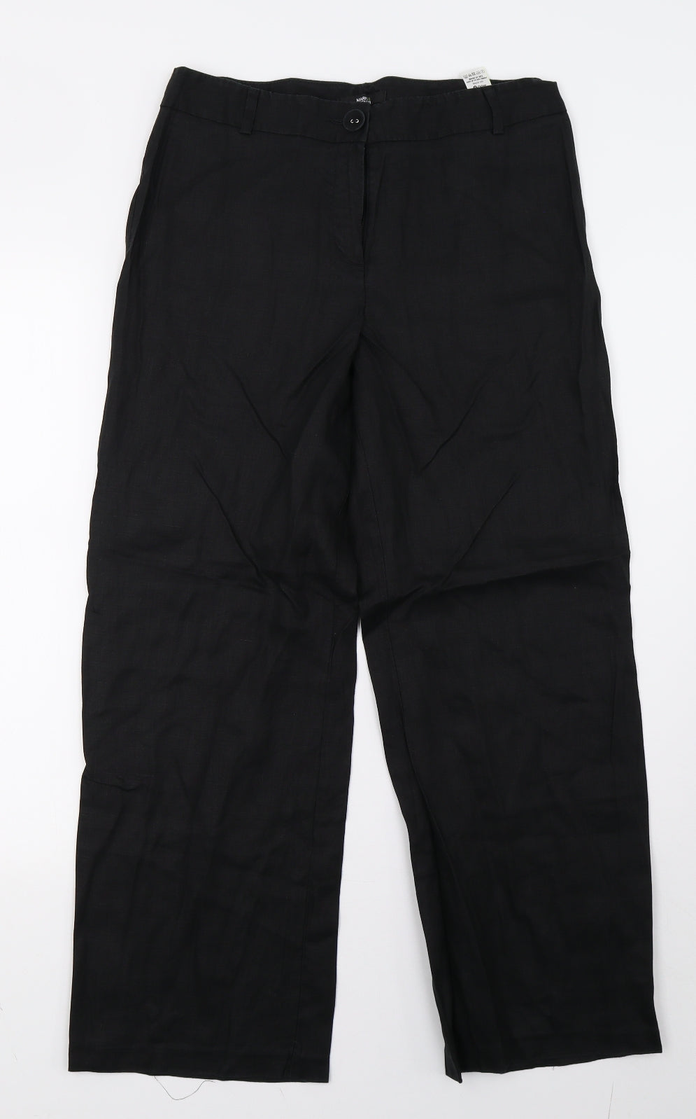 Marks and Spencer Womens Black   Trousers  Size 12 L28 in