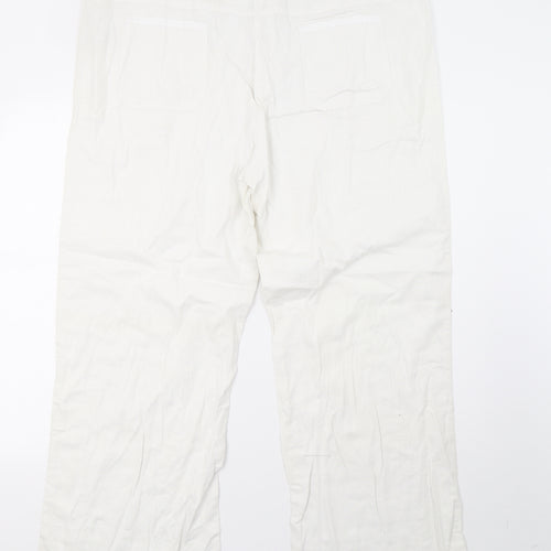 sainsburys Womens White   Trousers  Size 20 L30 in