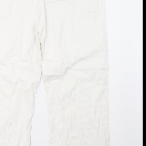 sainsburys Womens White   Trousers  Size 20 L30 in