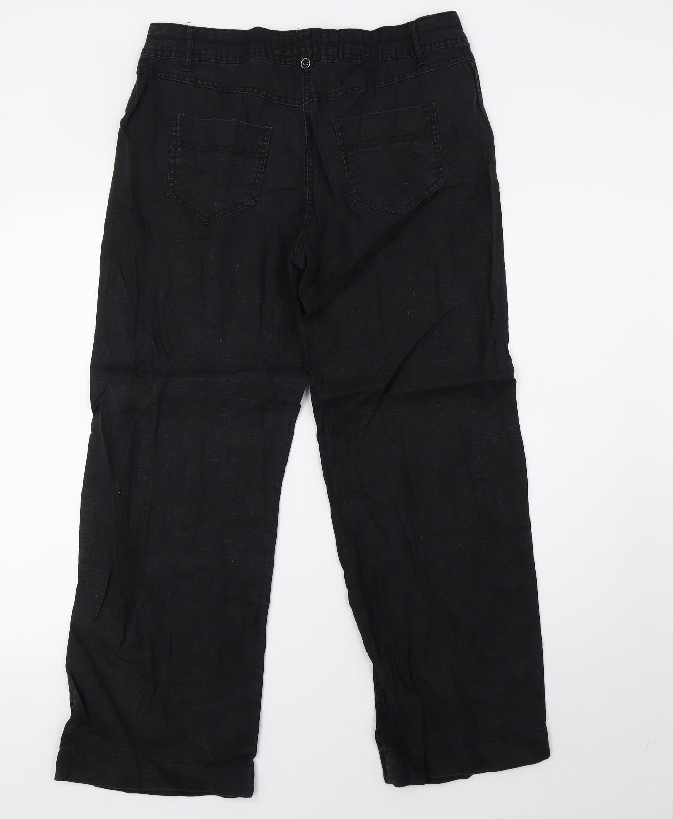 George Womens Black   Trousers  Size 10 L28 in