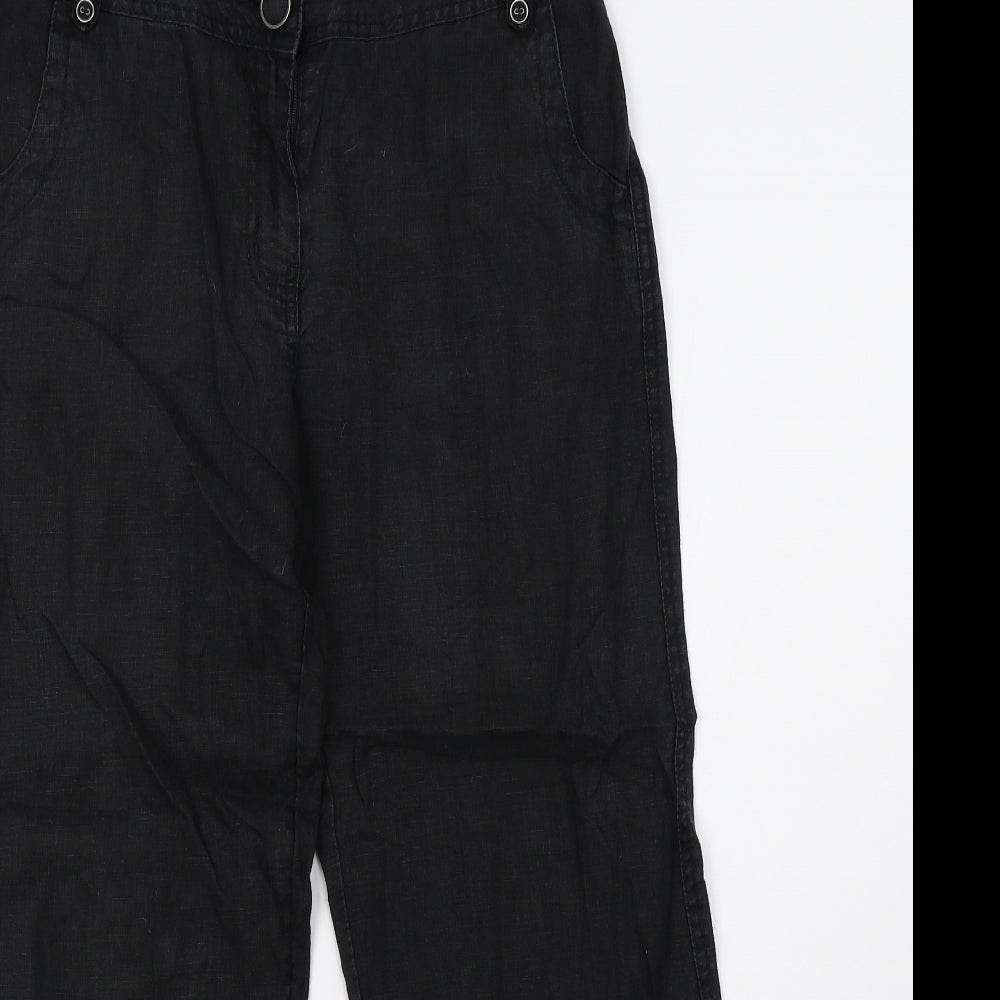 George Womens Black   Trousers  Size 10 L28 in