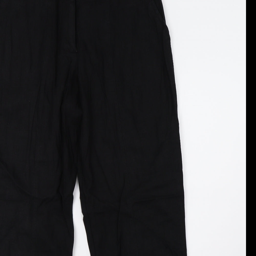 F&F Womens Black   Trousers  Size 12 L30 in