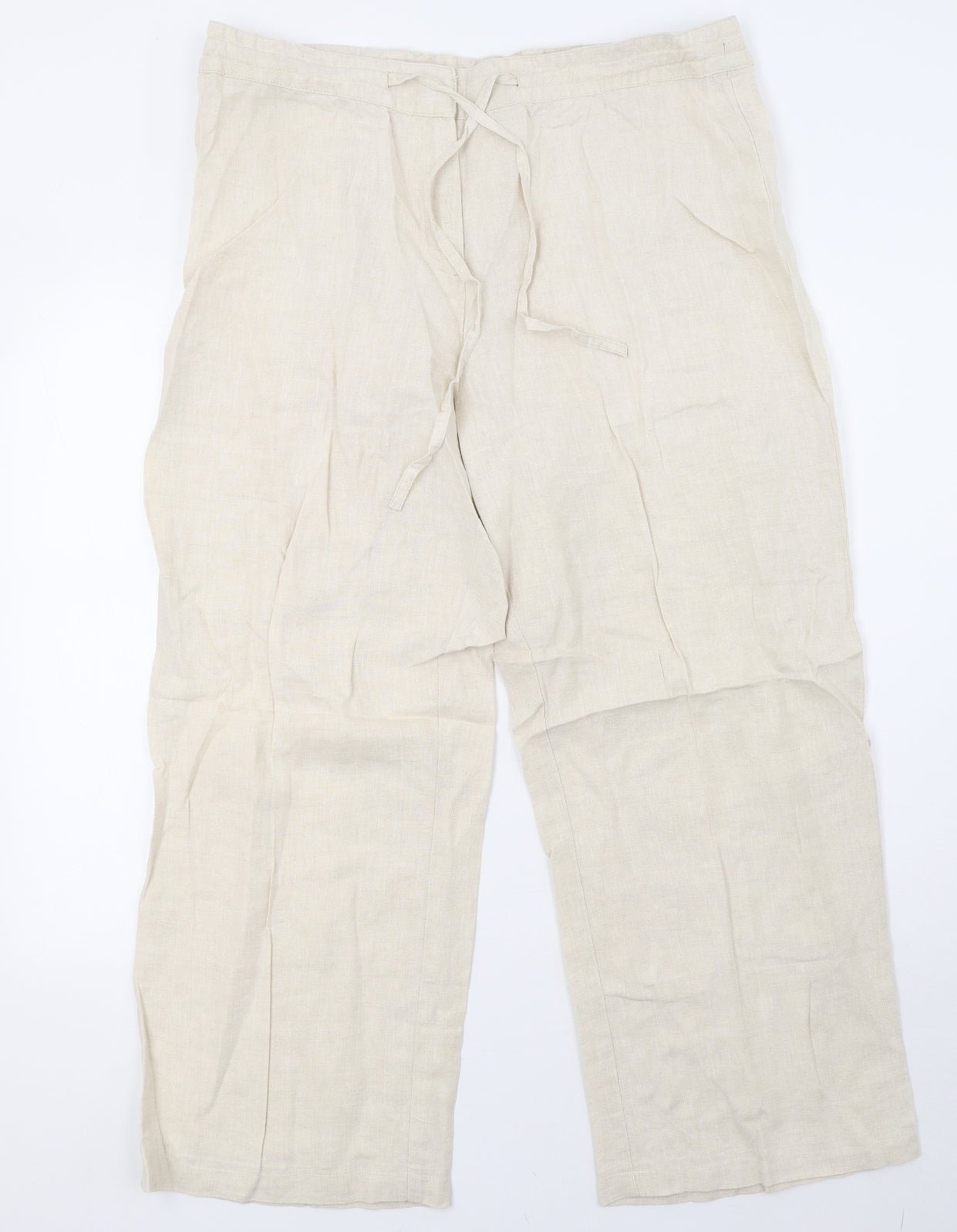 Cotton Traders Womens Beige   Trousers  Size 18 L29 in
