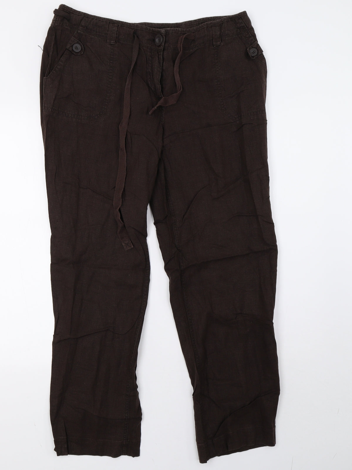 NEXT Womens Brown   Trousers  Size 16 L31 in