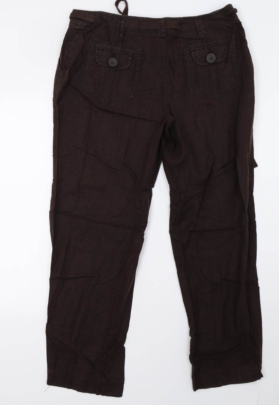 NEXT Womens Brown   Trousers  Size 16 L31 in