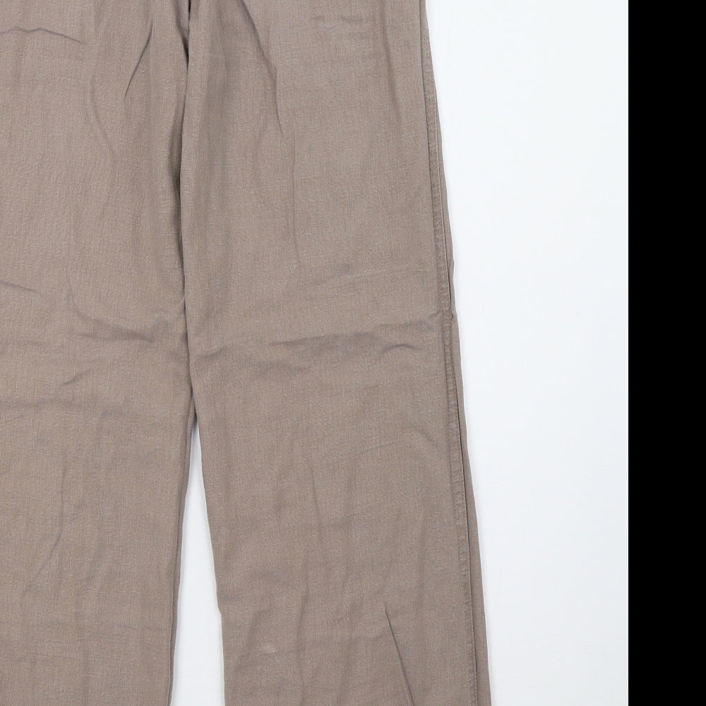 Debenhams Womens Brown   Trousers  Size 10 L29 in