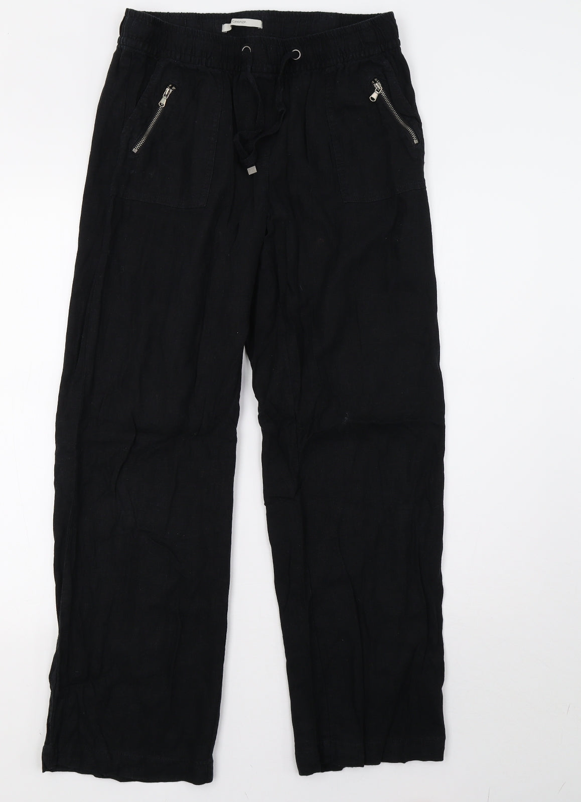 George Womens Black   Trousers  Size 10 L29 in