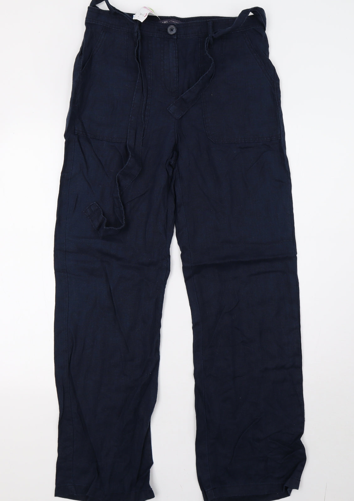 Marks and Spencer Womens Blue   Trousers  Size 10 L32 in