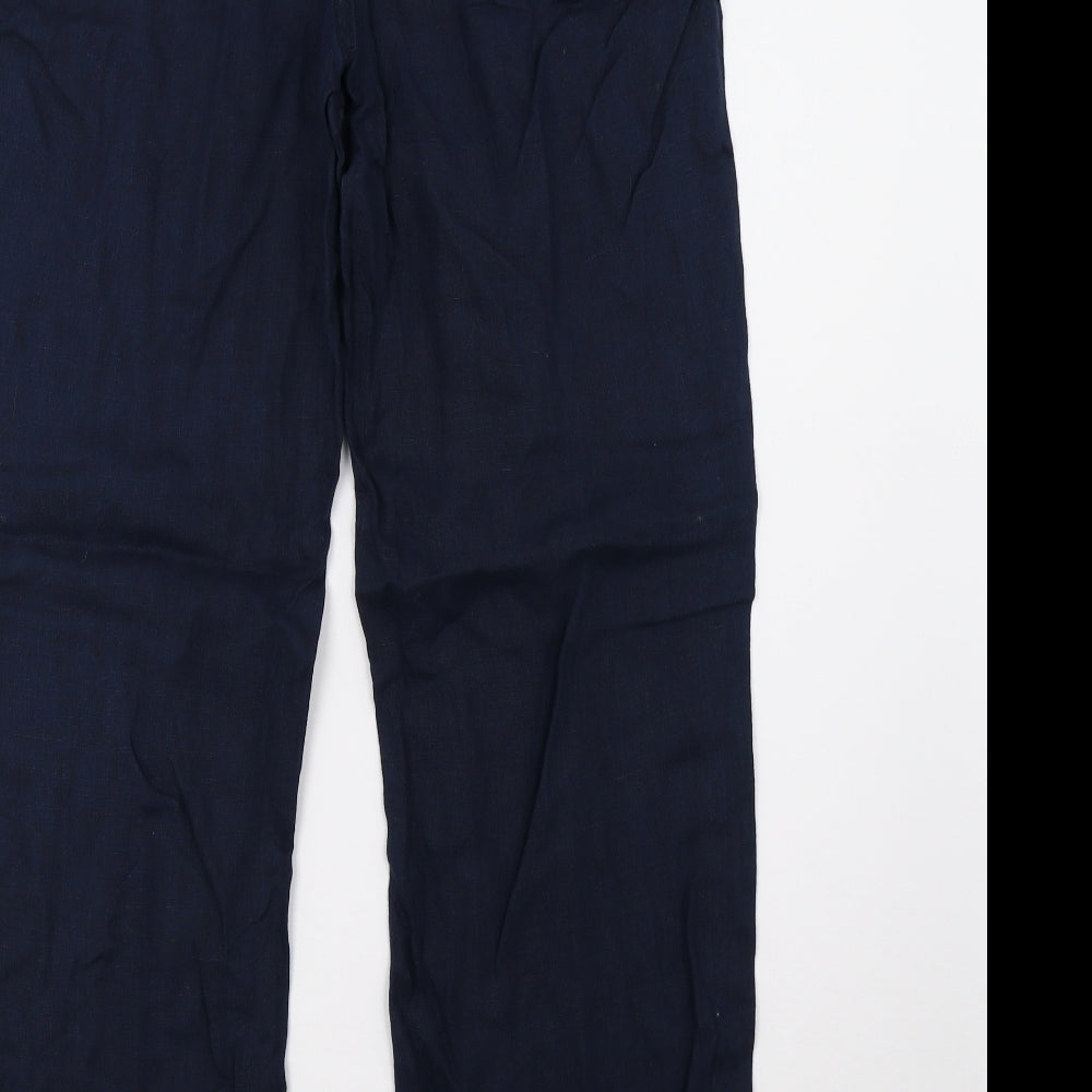 Marks and Spencer Womens Blue   Trousers  Size 10 L32 in