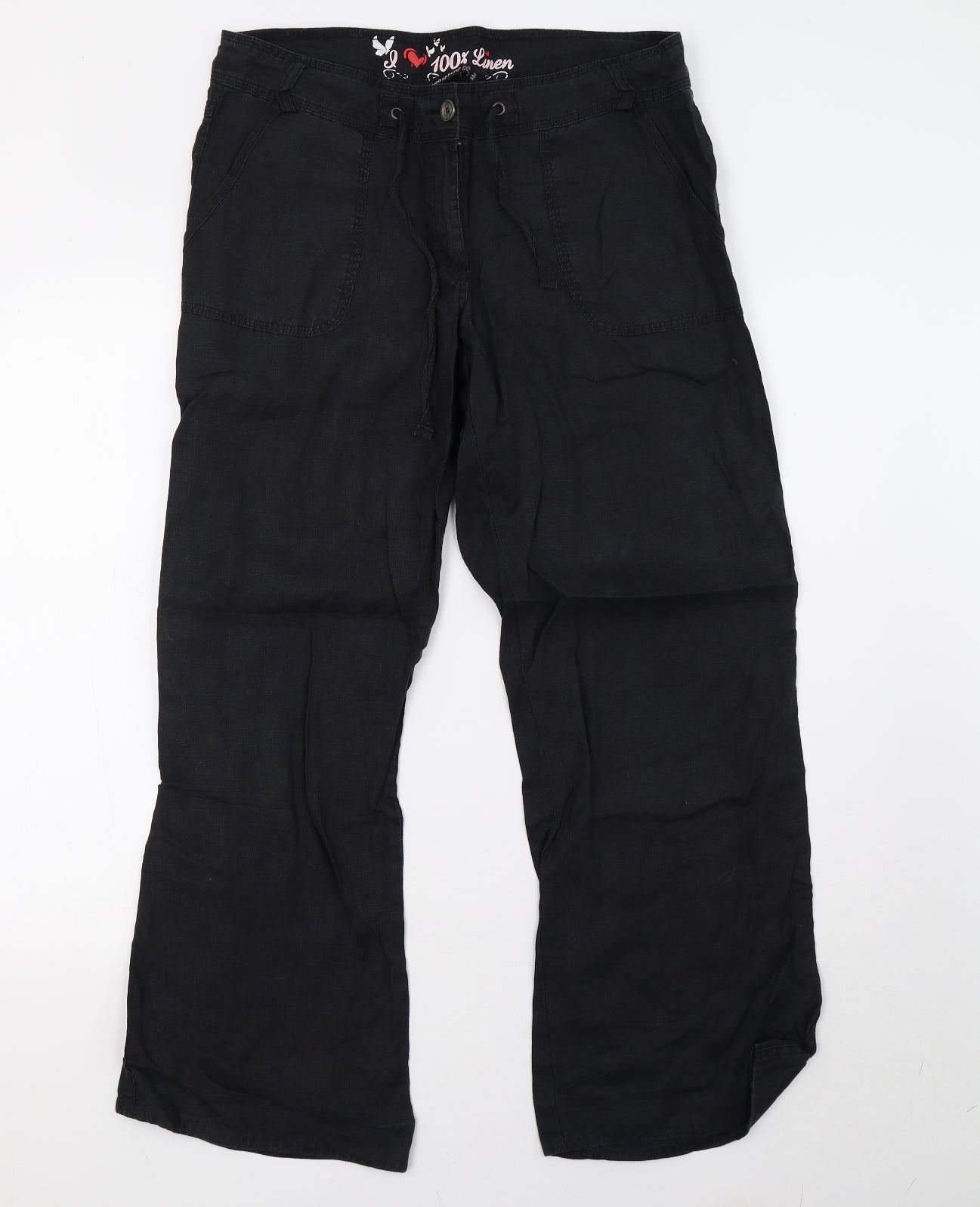 Primark Womens Black   Trousers  Size 12 L29 in