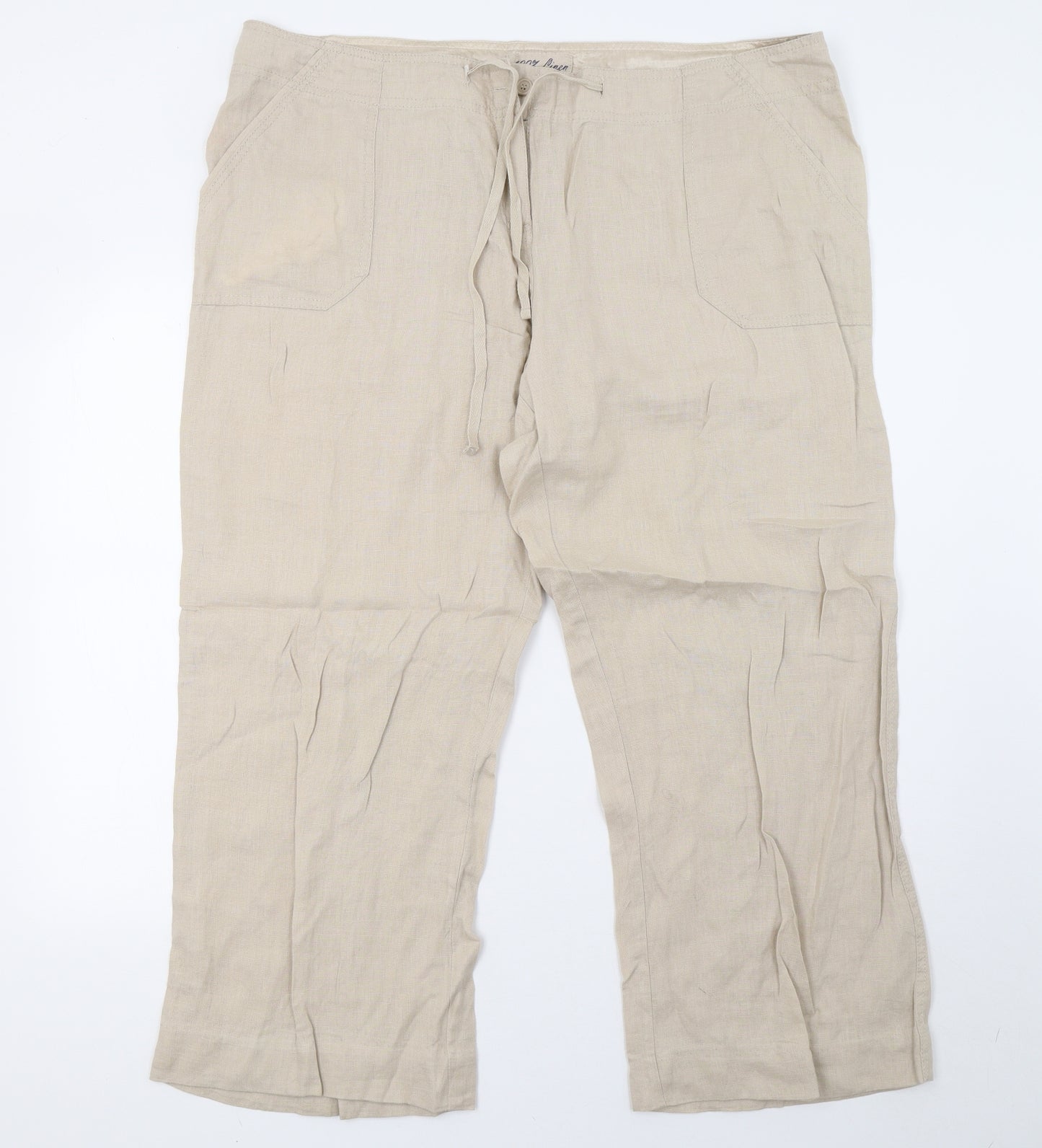 Primark Womens Beige   Trousers  Size 18 L30 in