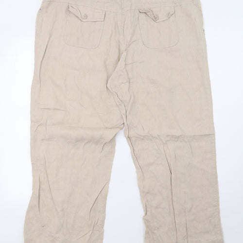 Primark Womens Beige   Trousers  Size 18 L30 in