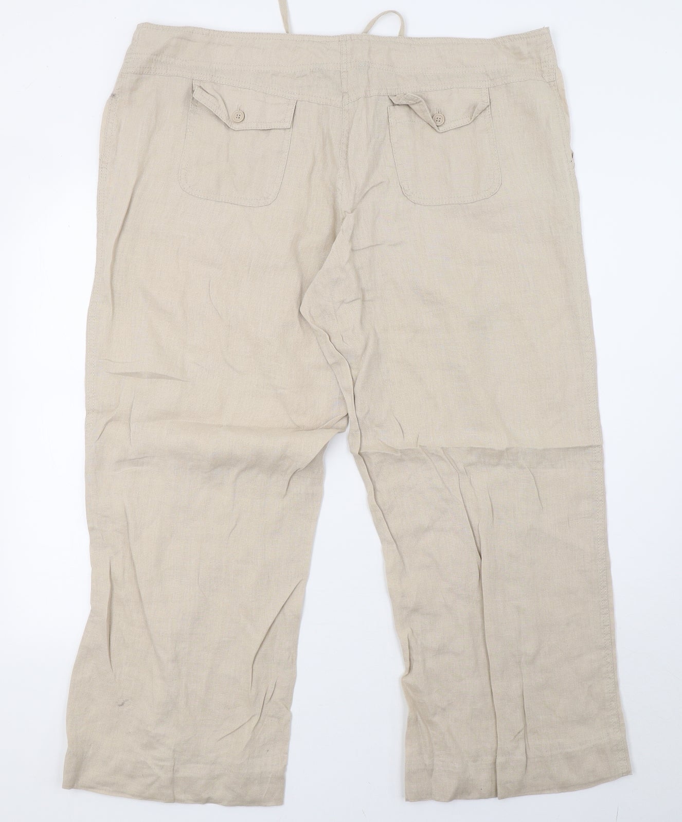 Primark Womens Beige   Trousers  Size 18 L30 in