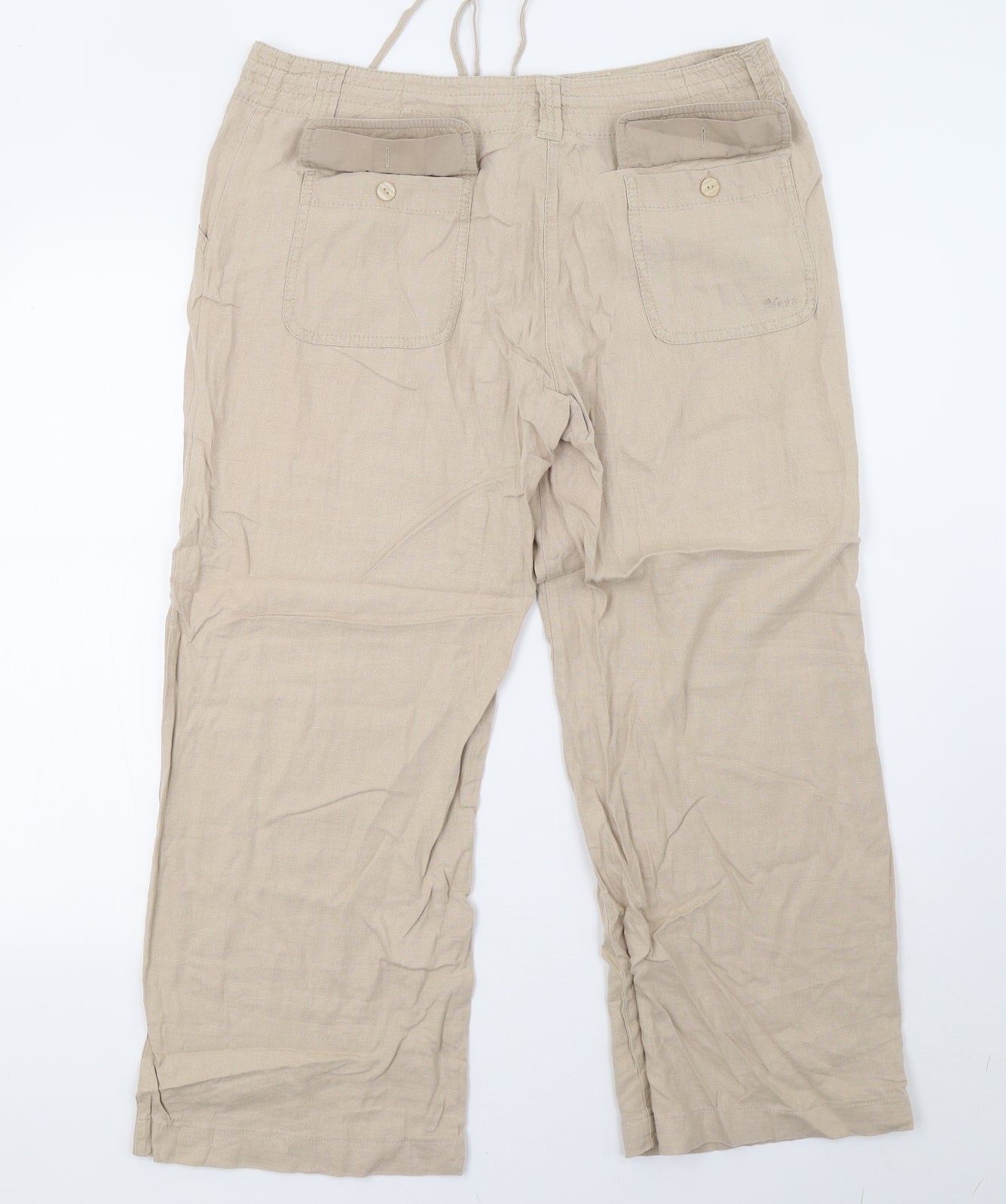 NEXT Womens Beige   Trousers  Size 14 L27 in