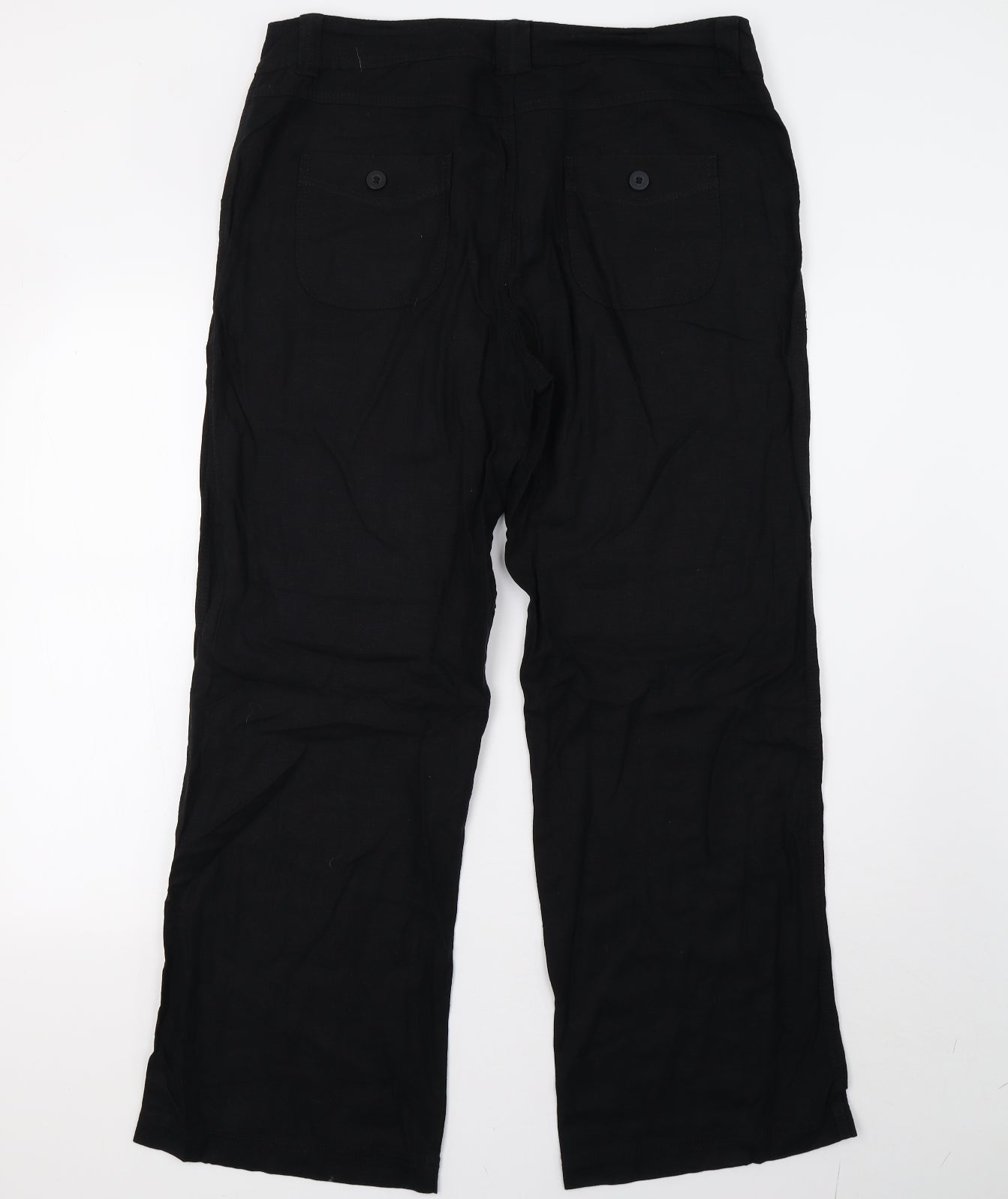 Marks and Spencer Womens Black   Trousers  Size 16 L30 in