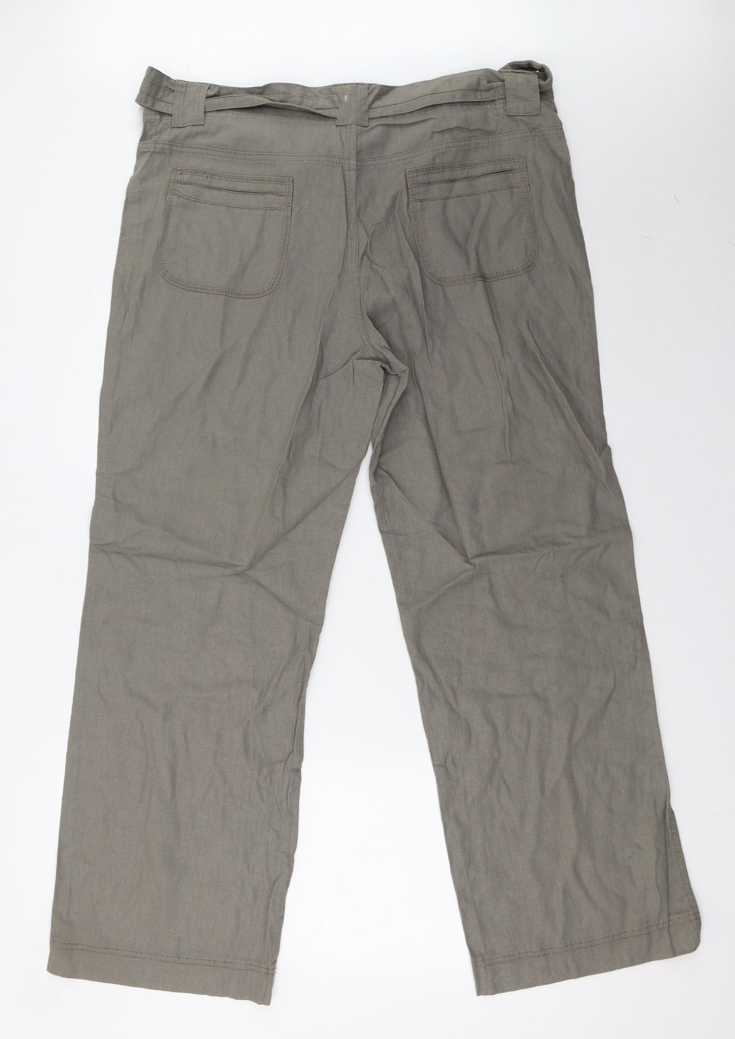 Marks and Spencer Womens Green   Trousers  Size 18 L32 in