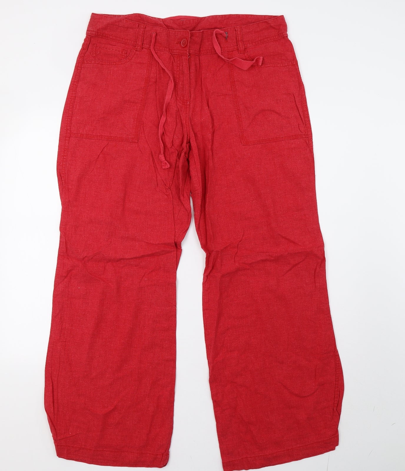 NEXT Womens Red   Trousers  Size 16 L32 in