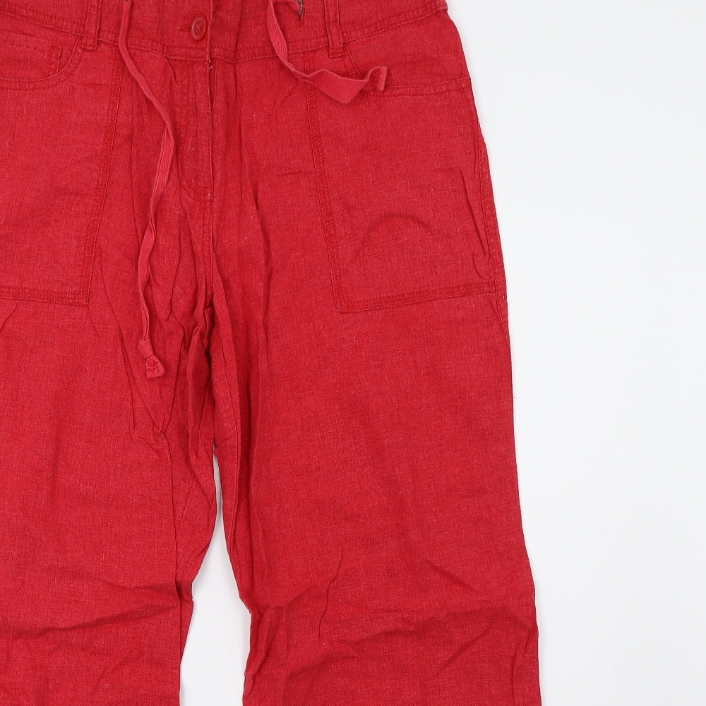 NEXT Womens Red   Trousers  Size 16 L32 in