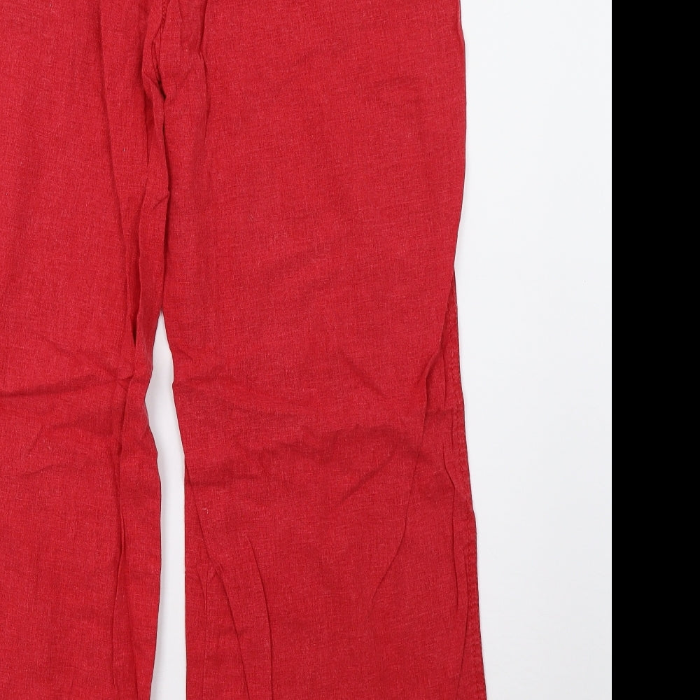 NEXT Womens Red   Trousers  Size 16 L32 in