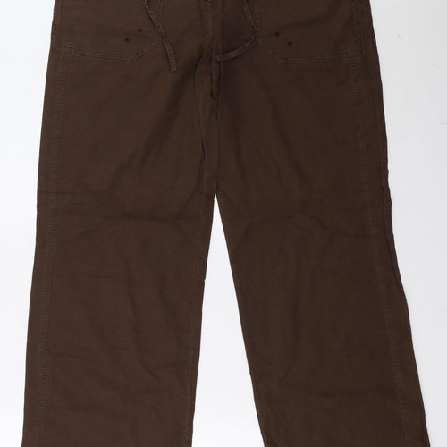 South Womens Brown   Trousers  Size 16 L34 in