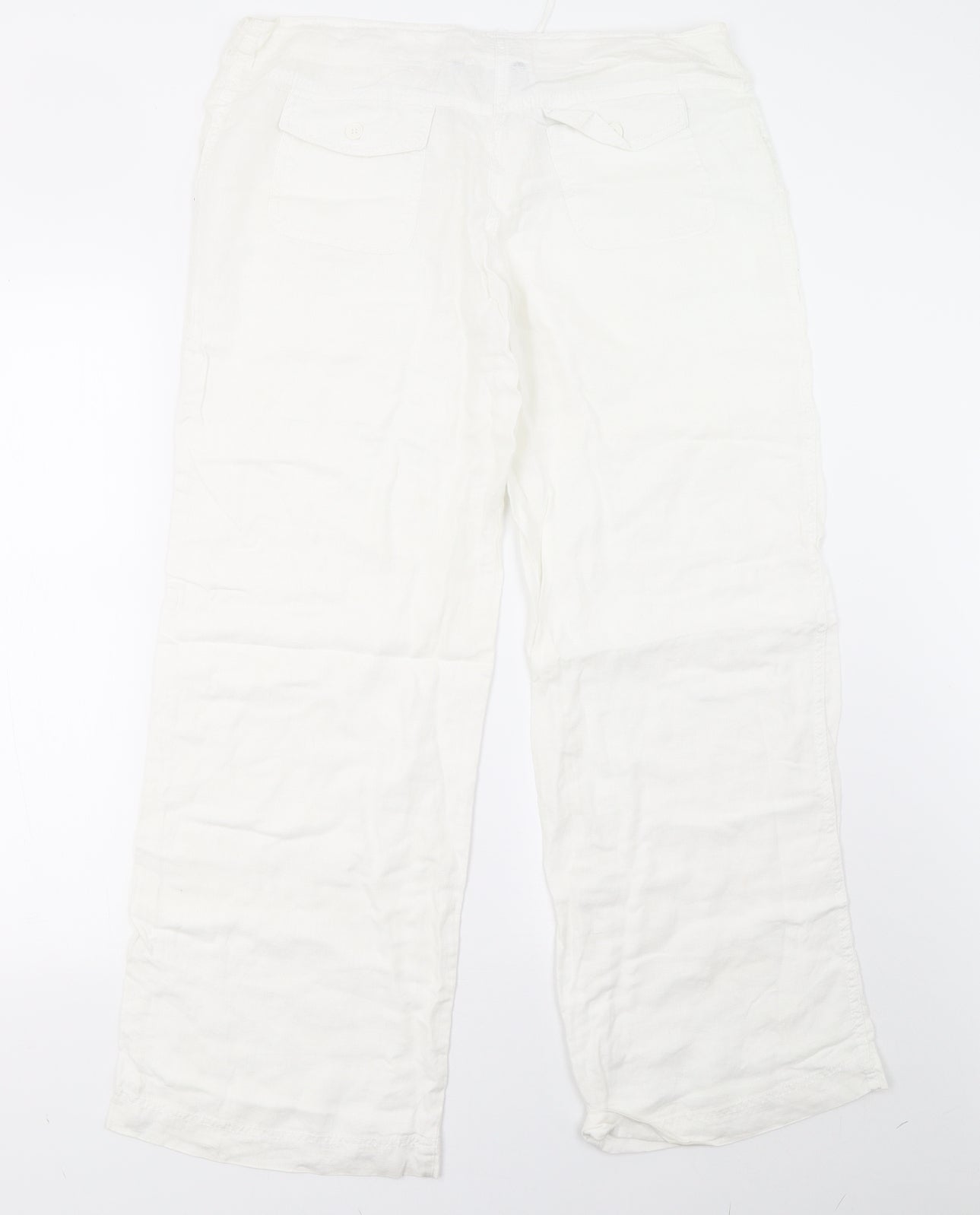 Priamrk Womens White   Trousers  Size 12 L31 in